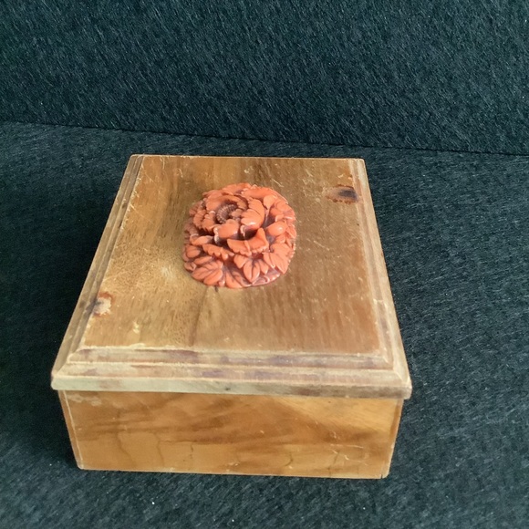 Vintage 1939 Golden Gate international exposition faux coral box - Picture 3 of 8